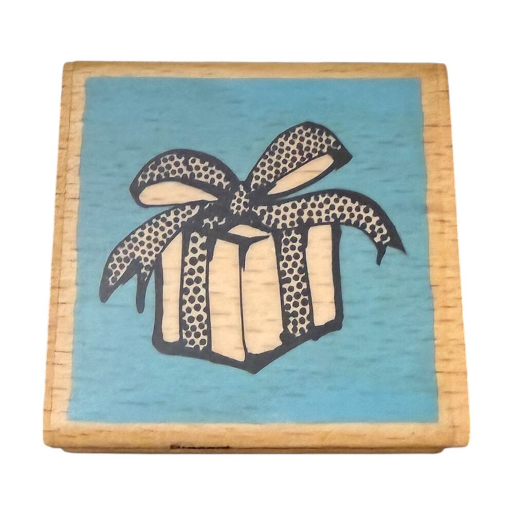 Vap Scrap Single Christmas Birthday Present Rubber Stamp